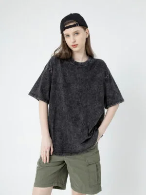 Arrive Guide - AG2316 Vintage Snowflake Washed Tee